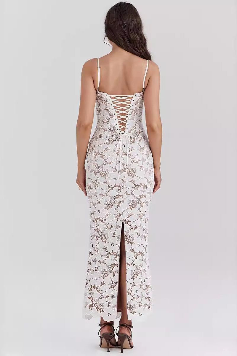 Isabella - Pearl Blossom Maxi Dress