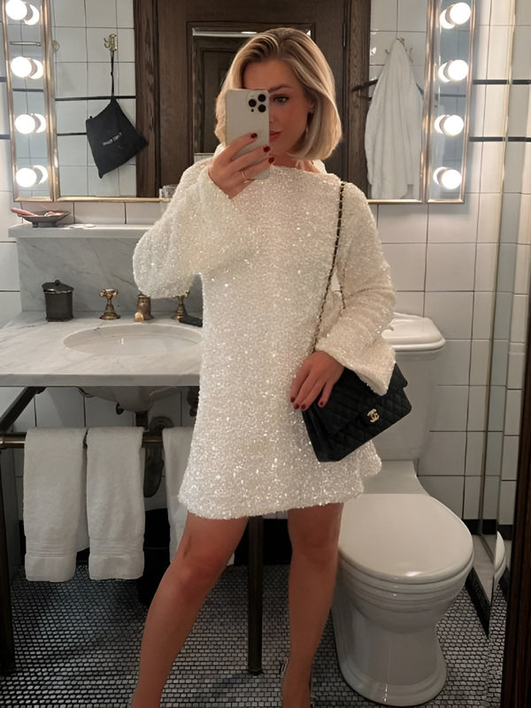 Carina - Sequin Dress with Ruffles