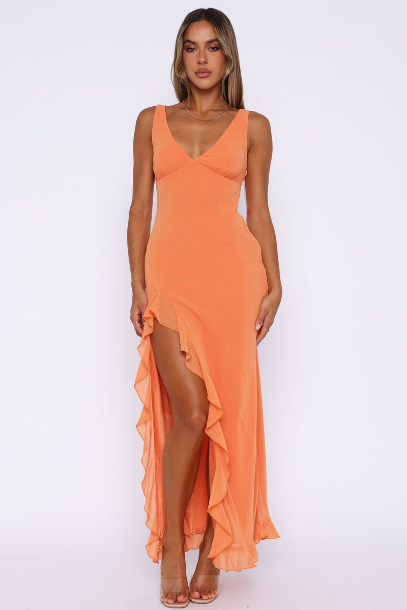 Abella - Ruffle Maxi Dress