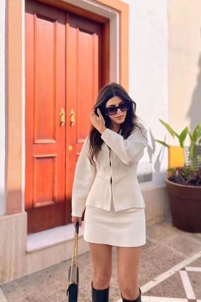 Lola - Tailored Blazer & Skirt Two-Piece Set