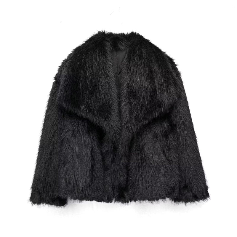 Ebba – Elegant Vegan Fur Jacket