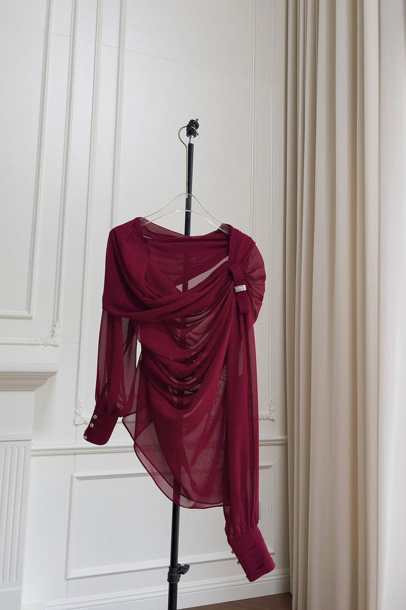 Dendy - Long-Sleeve Top and Skirt Set