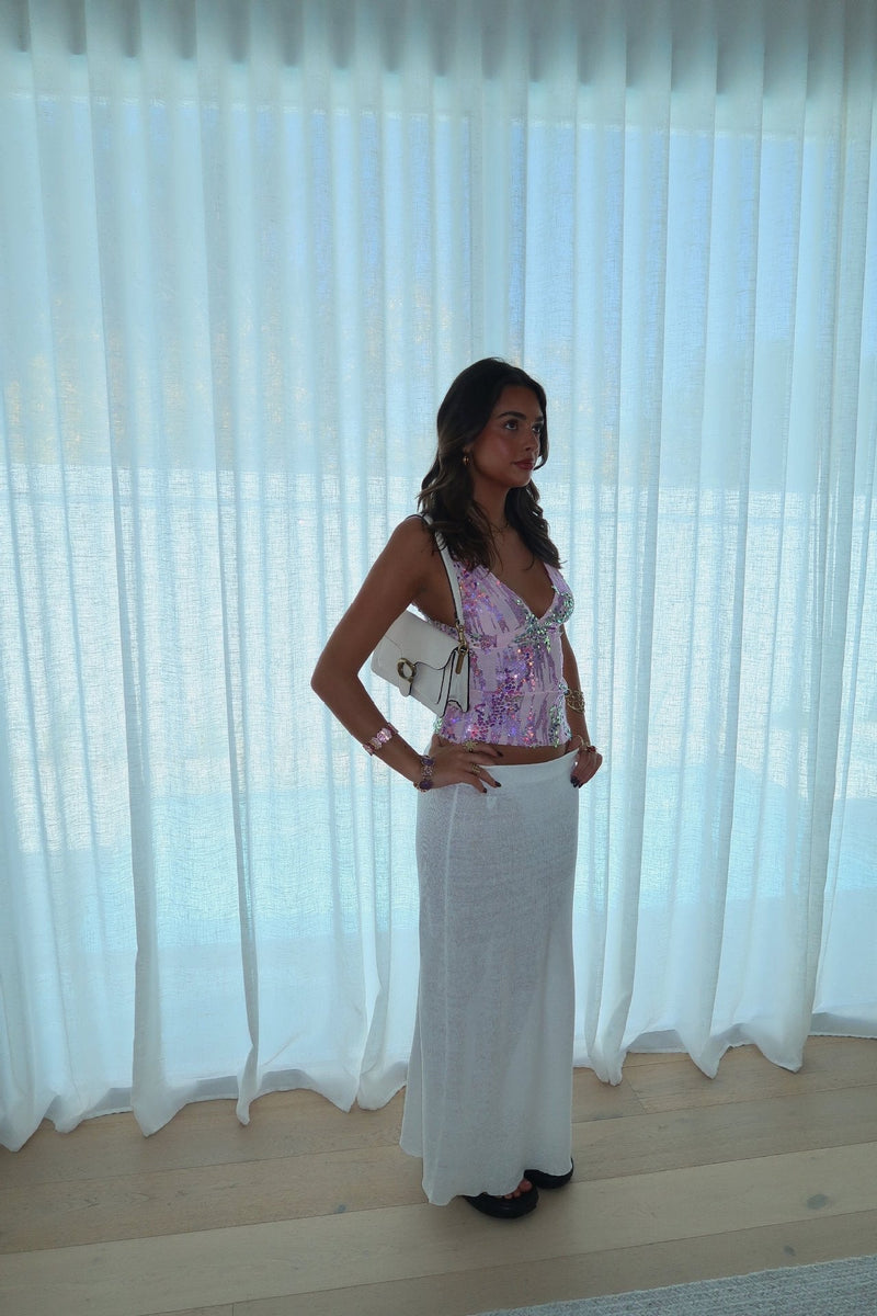 Ivanna - Sequin Halter Tank Top