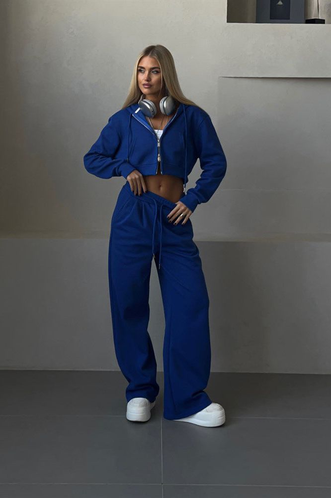 Amelia - Cropped Hoodie Set