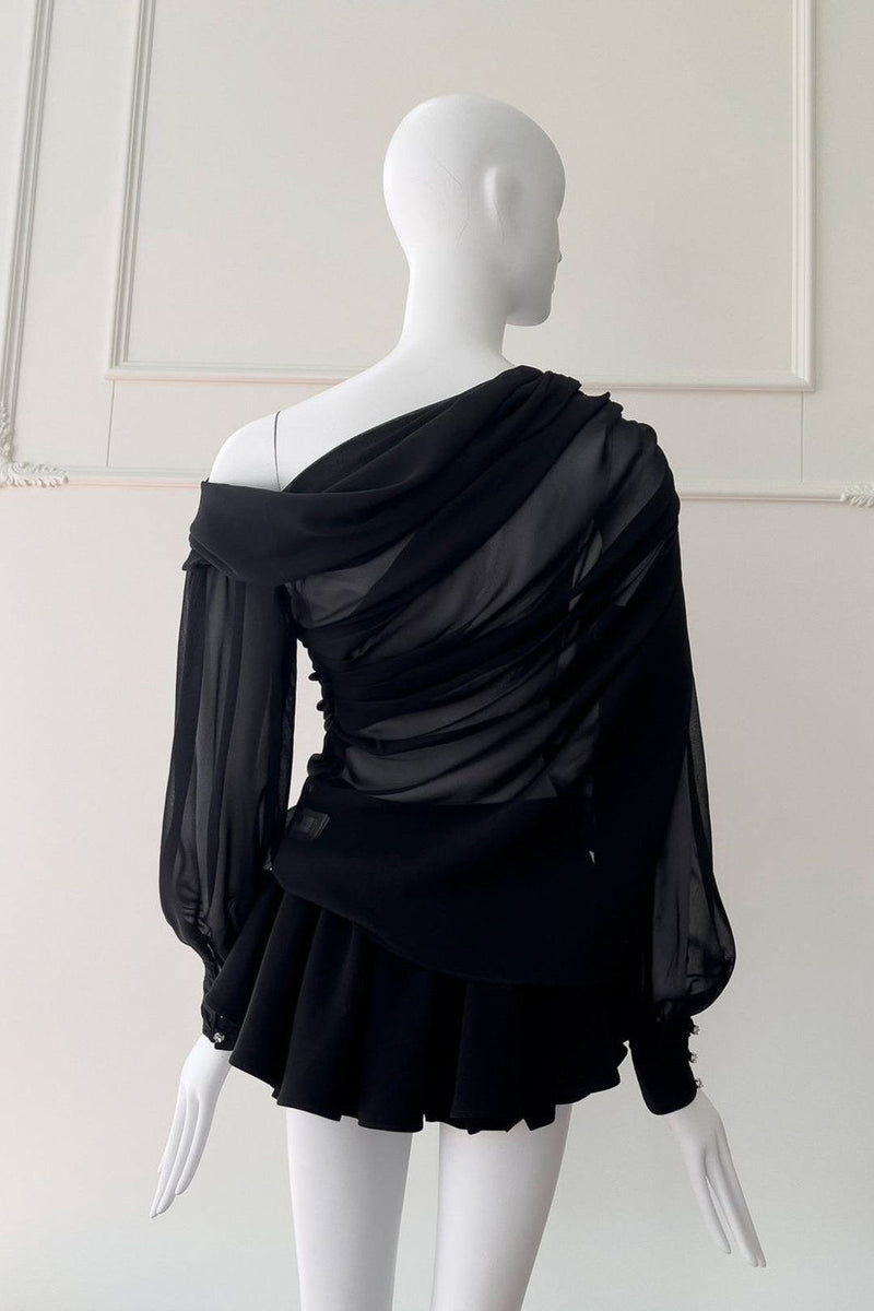 Dendy - Long-Sleeve Top and Skirt Set