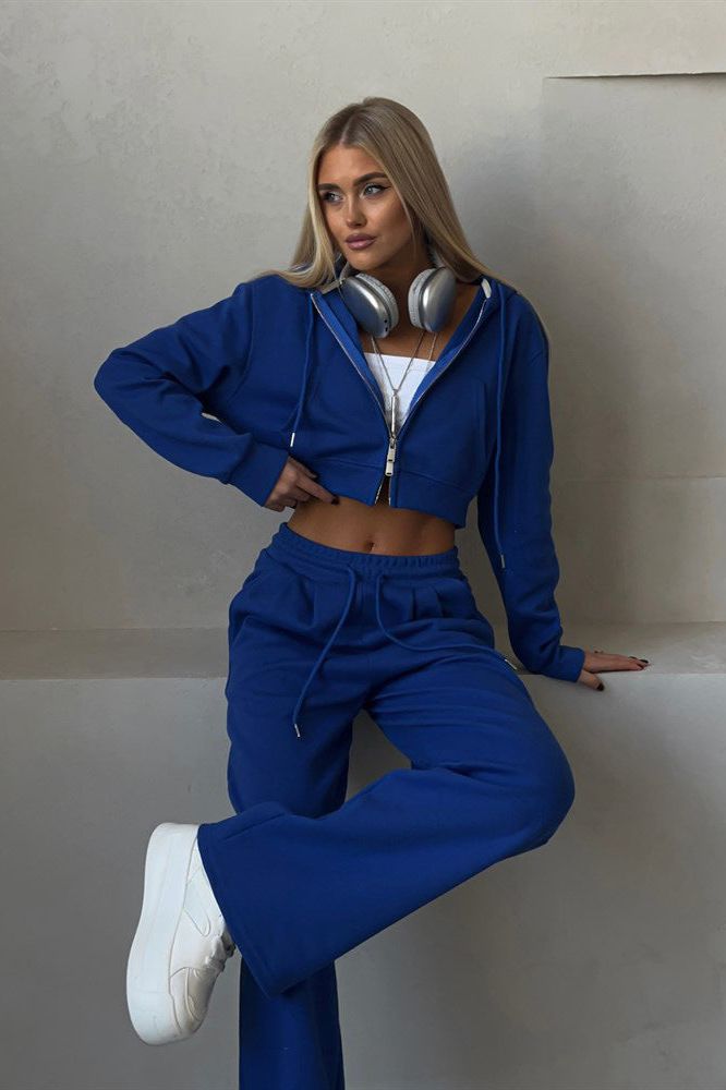 Amelia - Cropped Hoodie Set