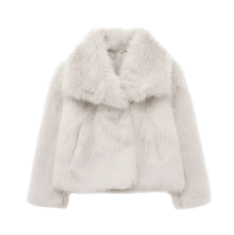 Ebba – Elegant Vegan Fur Jacket
