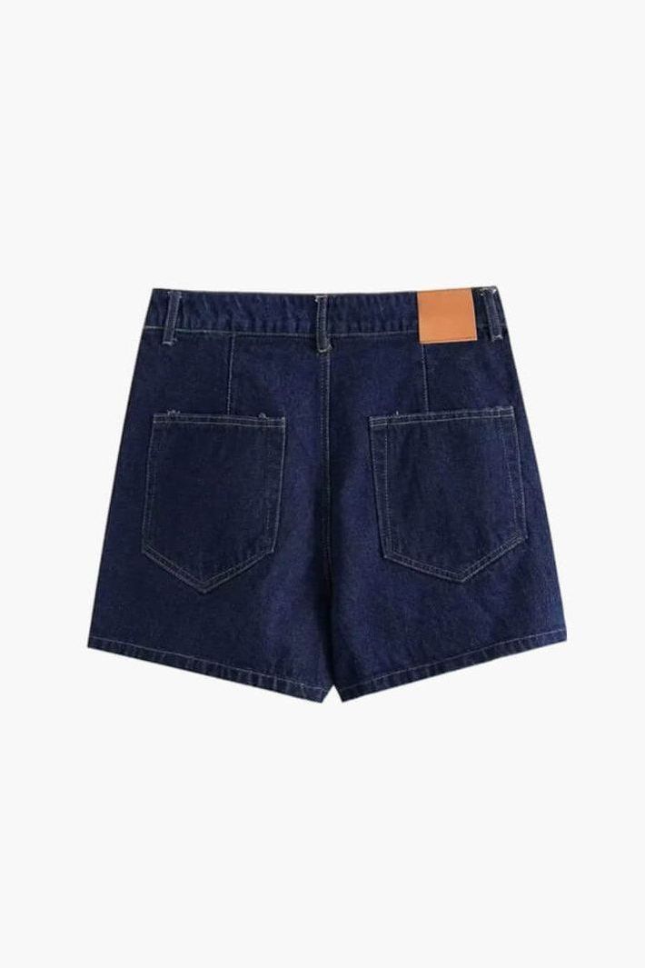 Lisa - Denim Cropped Top & Skirt Two-Piece Set