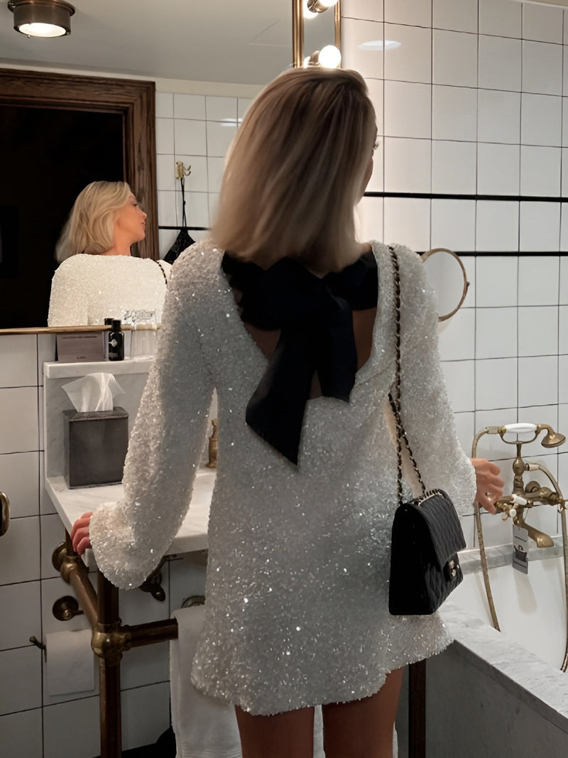 Carina - Sequin Dress with Ruffles