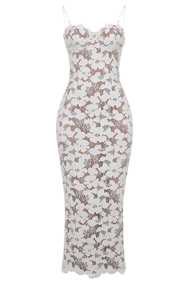 Isabella - Pearl Blossom Maxi Dress