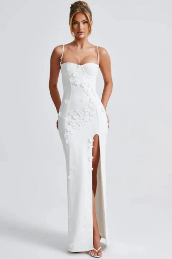 Mina - Appliqué Maxi Dress