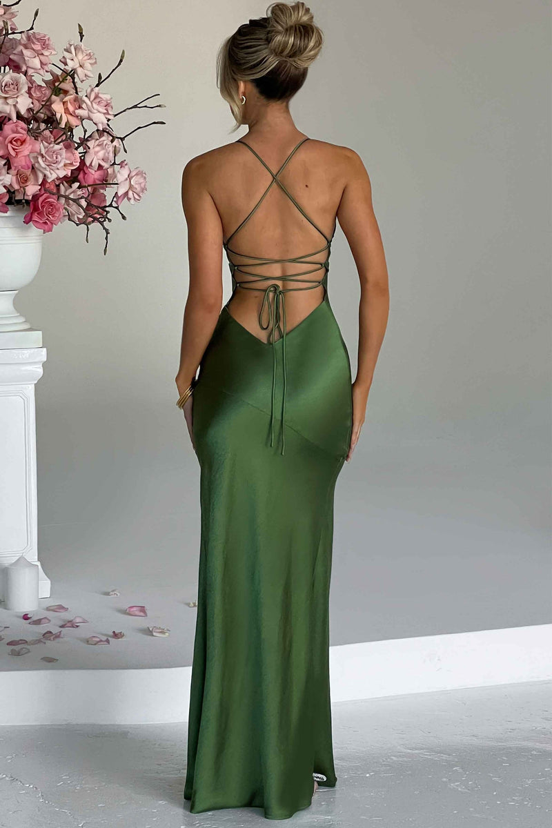 Alexia - Satin Maxi Dress