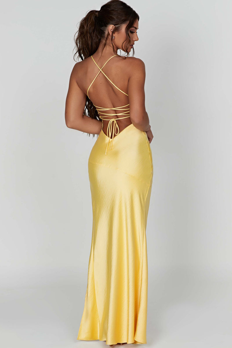 Alexia - Satin Maxi Dress