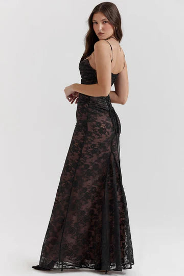 Louna - Floral Lace Maxi Dress