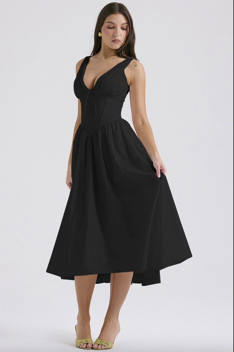 Gabriella - Corset Midi Dress