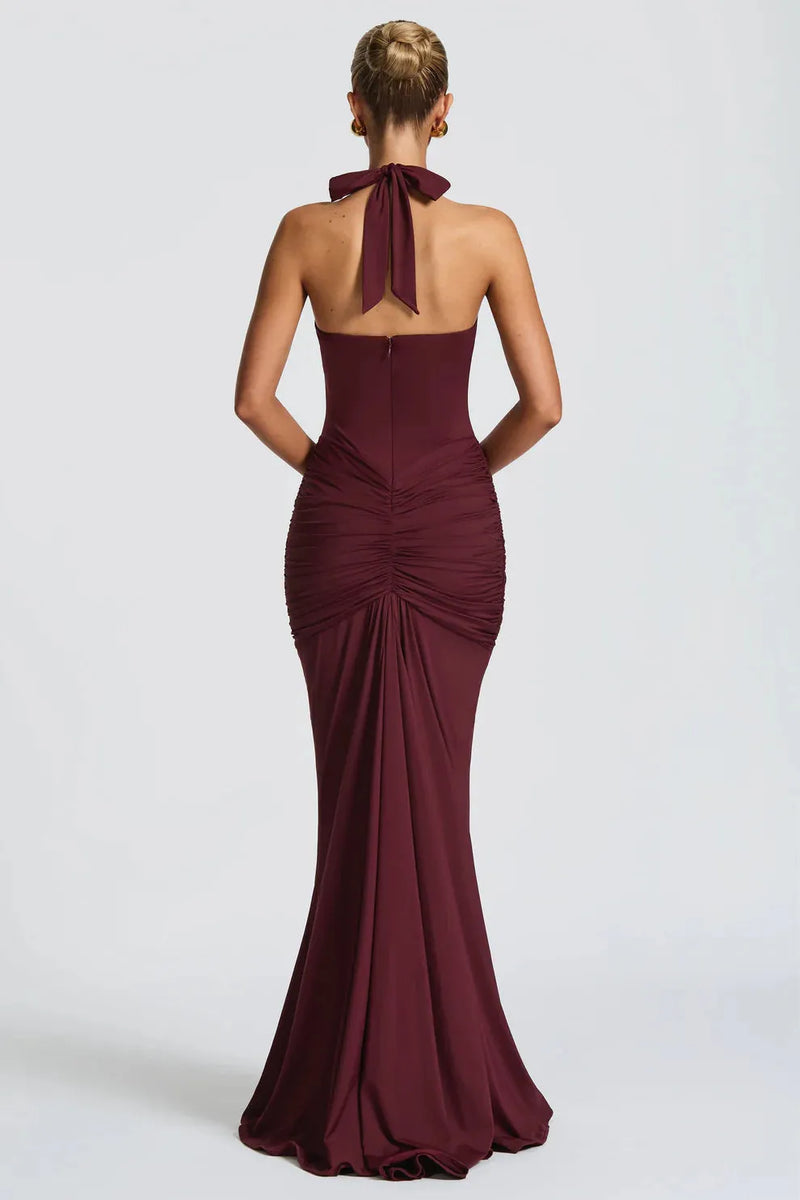 Bernadette - Draped Jersey Maxi Dress
